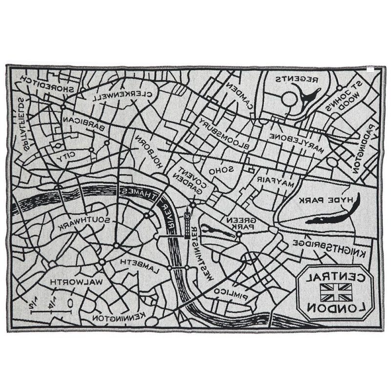 faribault mill london map london map wool throw 15576465604717