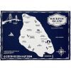 Mackinac Island Map Wool Throw Blanket Mackinac Island active Current Dry clean or hand wash Full Price Lakes & Maps