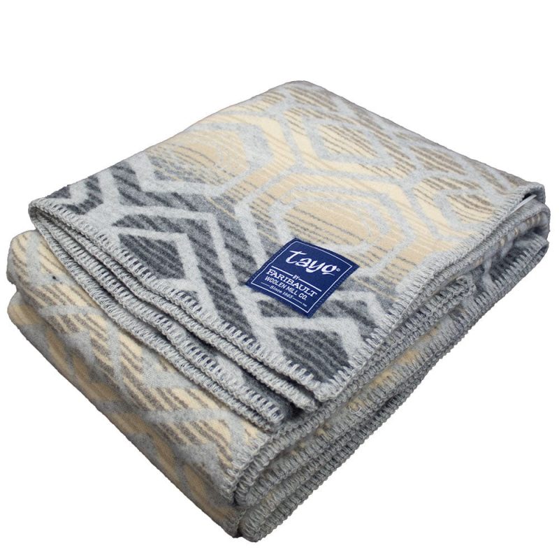 faribault mill nairobi tayo onadein wool throw blanket 28165235212397