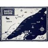 North Shore Map Wool Throw Blanket North Shore Map active Current Dry clean or hand wash Full Price Lakes & Maps