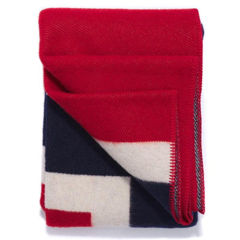 faribault mill norwegian flag norwegian flag wool throw 14728983773293