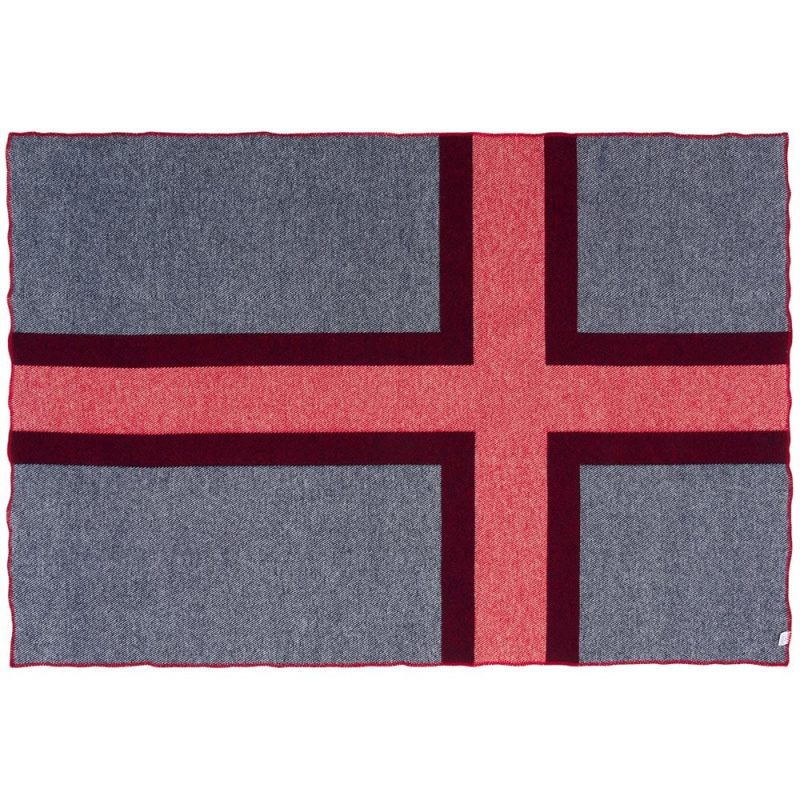 faribault mill norwegian flag norwegian flag wool throw 14728983969901