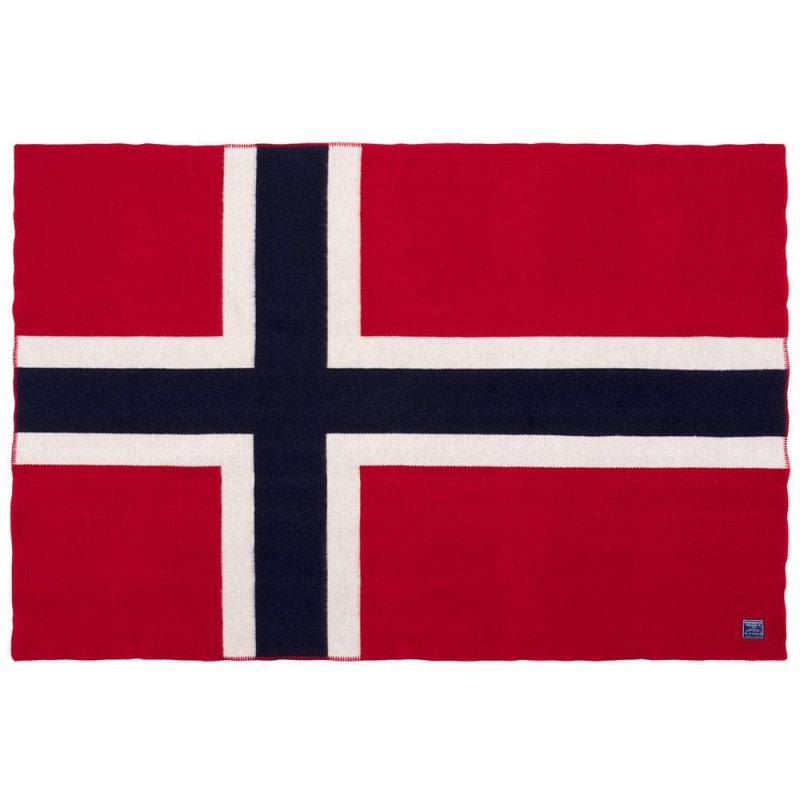 Norwegian Flag Wool Throw Norwegian Flag active Current Dry clean or hand wash Full Price Great Flags