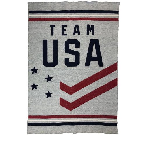 US Olympic Team Wool Throw Blanket Olympic Chevron active Current Dry clean or hand wash group-gallery