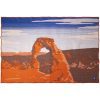 Arches National Park Wool Throw Orange active Current Dry clean or hand wash