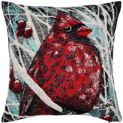 Adam Turman Red Cardinal Pillow Case Red Cardinal active Artist Collection Current Dry clean or hand wash