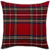 Stewart Plaid Pillow Case Red active machine washable