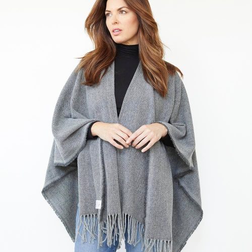 Factory Second Ashby Wool Shawl Shawl Charcoal active Dry clean or hand wash group-gallery