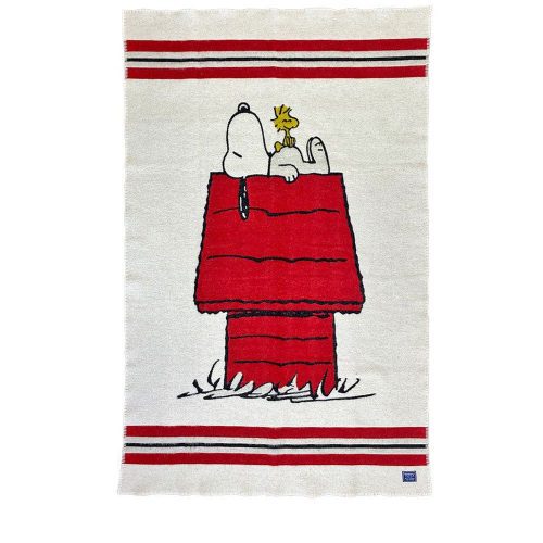 Snoopy House Wool Throw Blanket Snoopy House active Current Dry clean or hand wash Peanuts