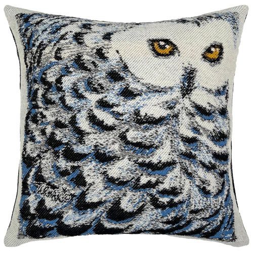 Adam Turman Snowy Owl Pillow Case Snowy Owl active Artist Collection Current Dry clean or hand wash